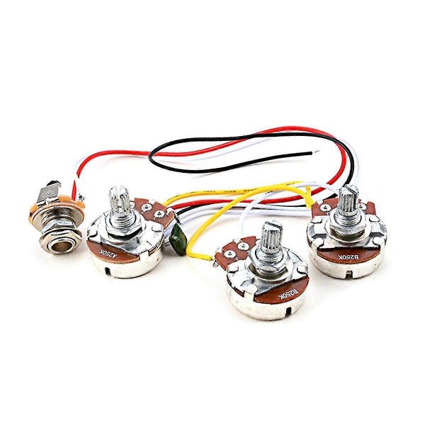 Prewired 250k 2V1T Guitar Harness