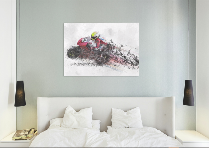 Abstract Bike Wall Art