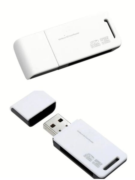 2 In 1 High Speed USB2.0 SD/TF Memory Card Adapter PC Laptop Accessories