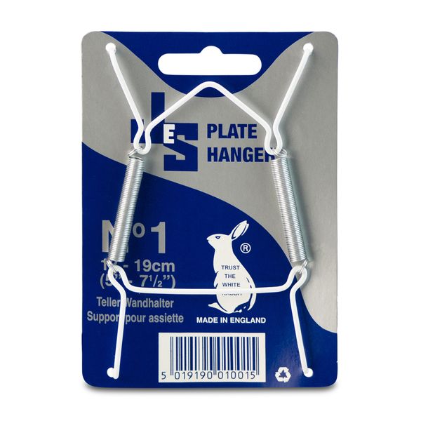 JES - Plate Hanger - No 1 - White - 13cm x 19cm