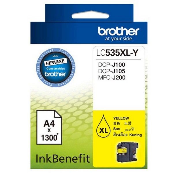 Brother ink cartridge LC535XL H/YIELD YELLOW