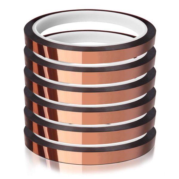 6 Rolls Heat Resistant Sublimation Tape for Heat Transfer