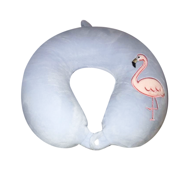 Wish Memory Foam Travel Pillow - Flamingo