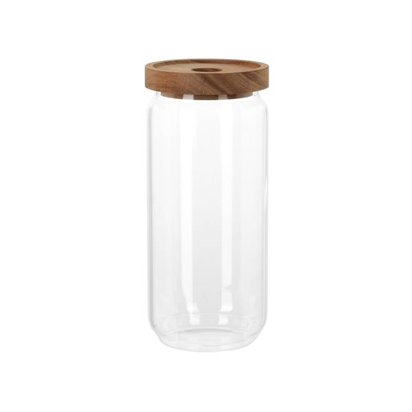 Borosilicate Food Storage Jar with Acacia Lid - 1L