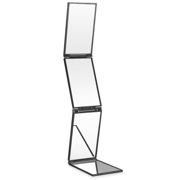 4 Way 360 Degree Mirror, Foldable Cosmetic Mirror Travel Mirror Hand Mirror