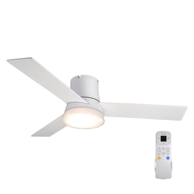Inspire Ceiling Fan LED 2200lm Metal White plus Wood