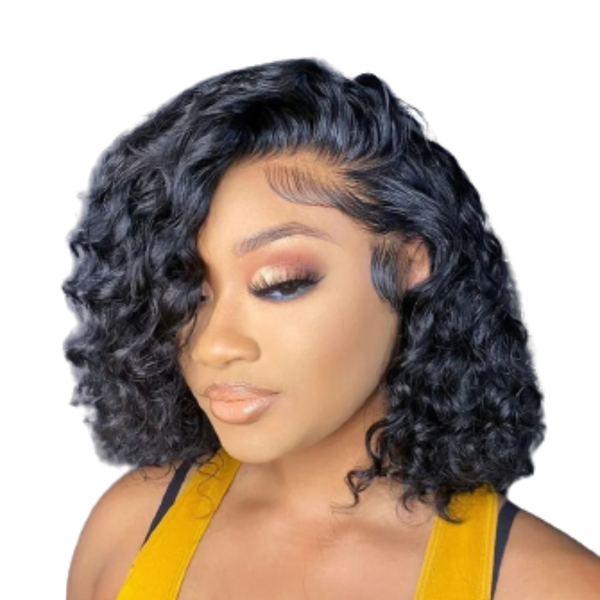 Full Frontal Brazilian Curly Hair Wig,"10".
