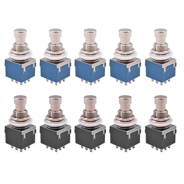 10 Pcs 3Pdt Guitar Effects Stomp Switch Guitar Foot Switches