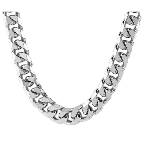 Stainless Steel Heavy Curb Necklace