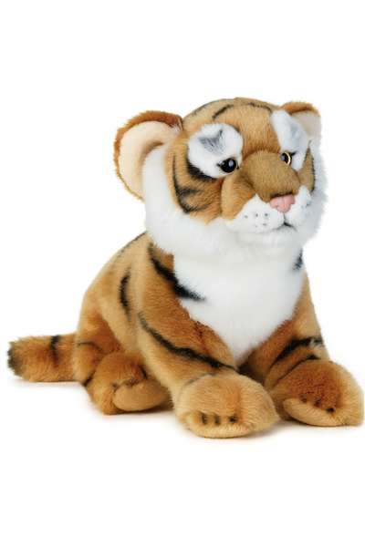 Soft Plush Tiger Toy - Realistic Stuffed Animal