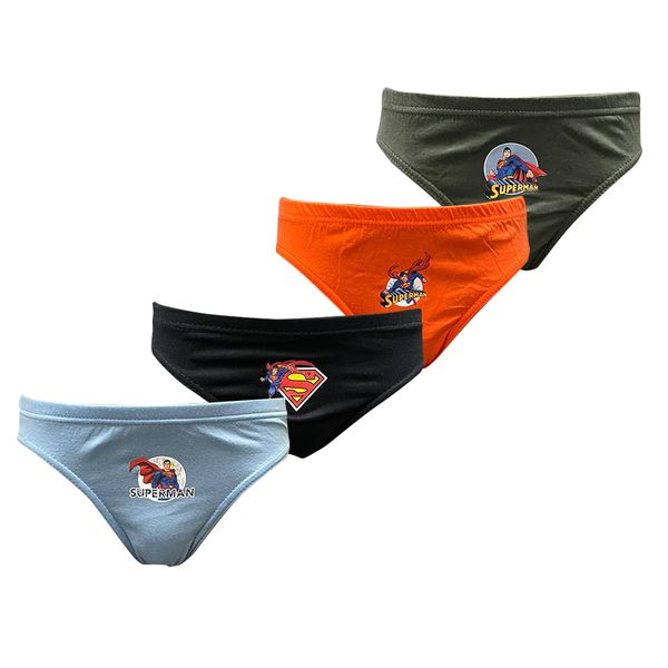Boys Superman Cotton 4 Pack