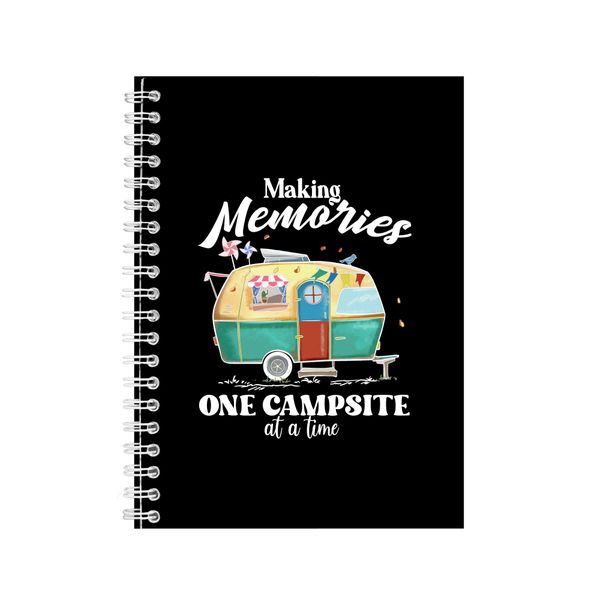 Memories A5 Notebook Spiral Lined Outdoor Camping Graphic Notepad Gift 165