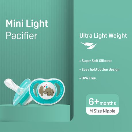 Pigeon MiniLight Pacifier - Elephant Today. it Shop | 6+ Get Tomorrow! Months