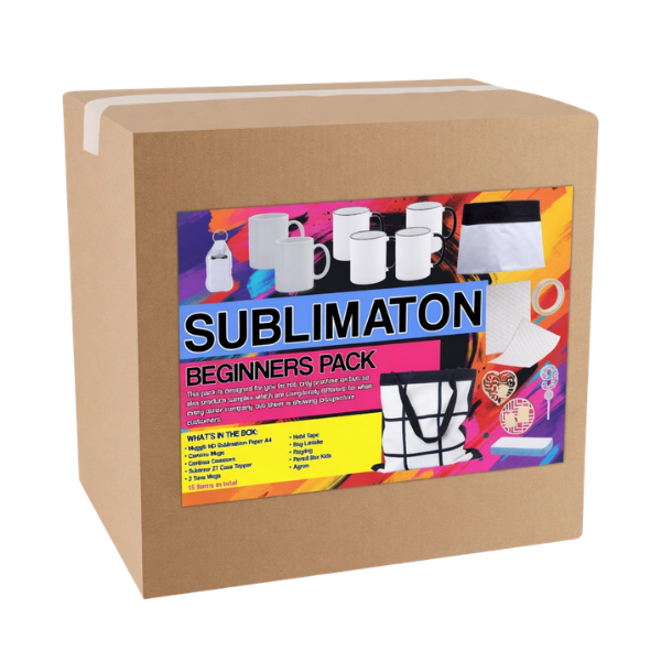 Sublimation Beginners Starter Pack - Mugs, Paper, Tape &amp; Blanks Kit