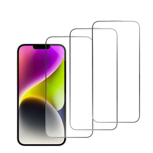 Tempered Glass Screen Protector For iPhone 15 Pro Max - 3 Pack