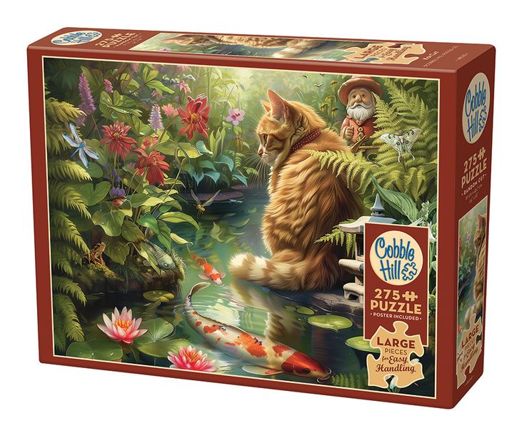 Cobble Hill Koi Cat 275 Piece Puzzle