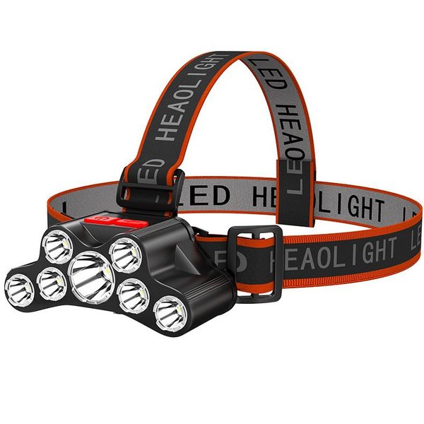7 LED Portable Strong Headlight - USB Rechargeable Headlamp