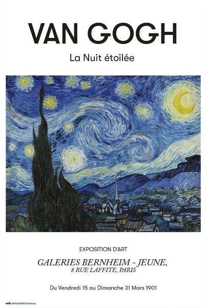 Van Gogh - La Nuit Etoilee (Starry Night)Poster