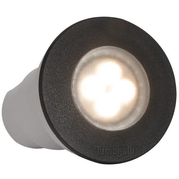 Eurolux - Fumagalli Ceci 90 Black/Frosted GU10 Recessed Ground Light