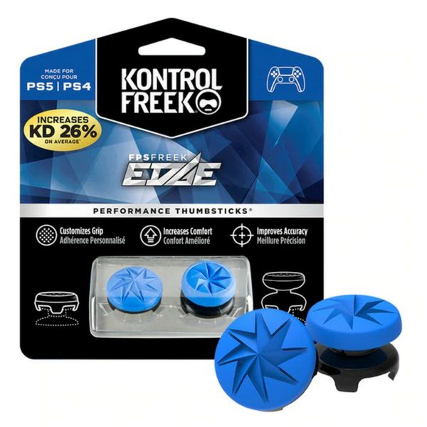 Freek Edge Performance Analog Thumb Sitcks/Grips for Playstation 4/5 Blue