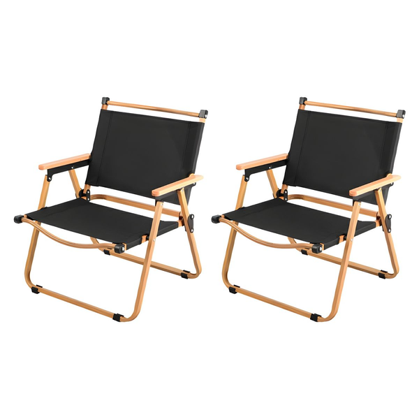 Stylish Medium Wood Foldable Camping Chair-Nihao