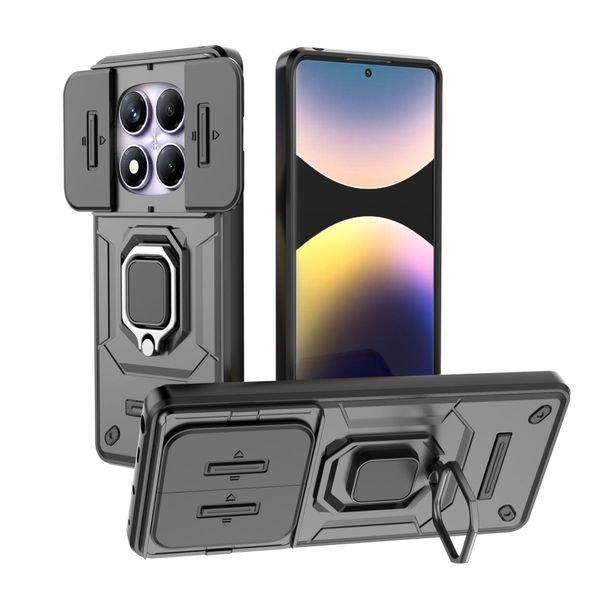 Window Pushing Ring Phone Case Compatible with Redmi Note 14 Pro Plus 5G