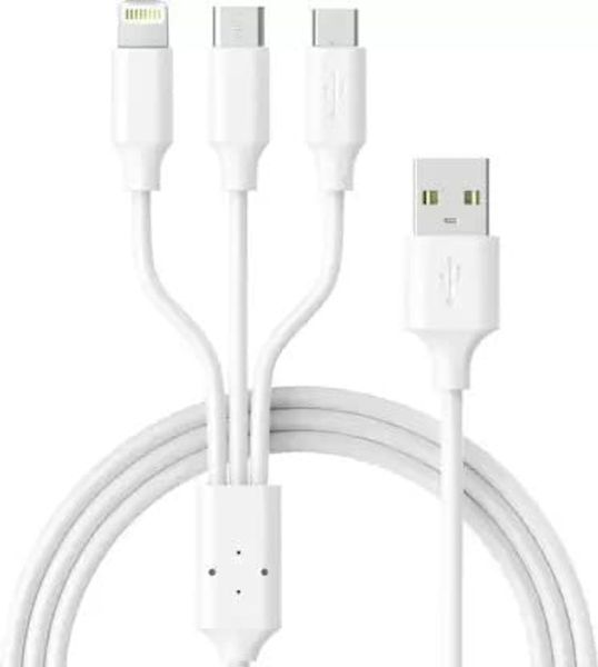 3-in-1 Multi-Charging Cable | USB to Lightning, USB-C, Micro USB