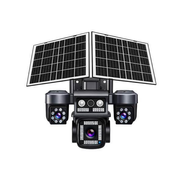 Solar 4G 4-View Cam - Dual Panel, 360 , Off-Grid