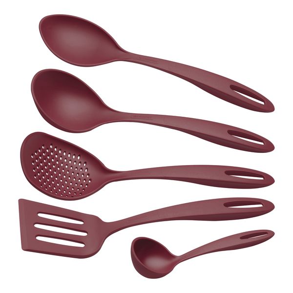 Tramontina Red 5 Piece Nylon Utensil Sets