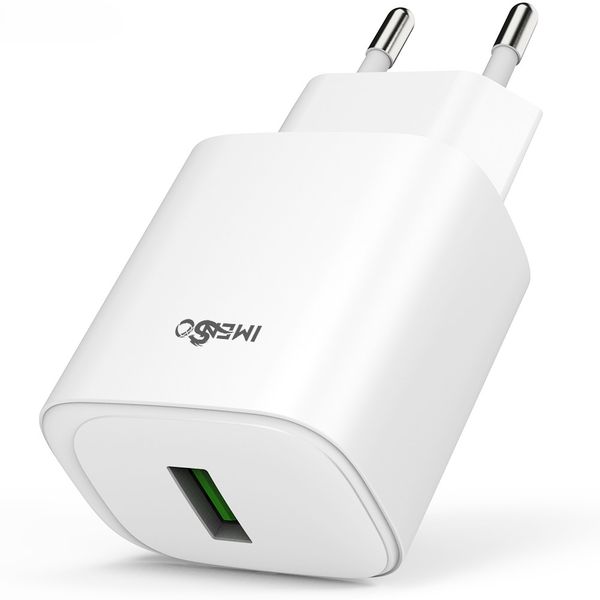 IMENSO USB-A Charger Adapter for Smartphones - White
