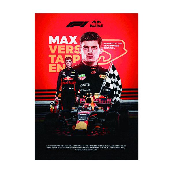 Max verstappen Red - A1 Poster