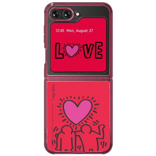 Samsung Galaxy Z Flip 5 SMAPP Keith Haring Case - Red