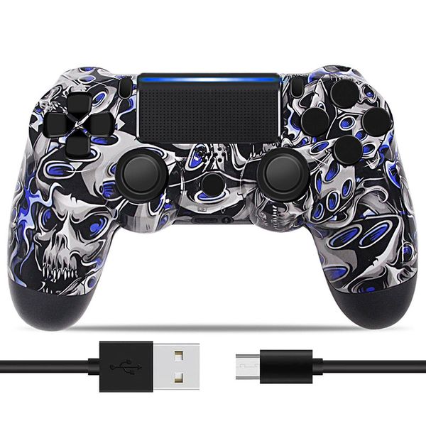Controller, Gamepad, Bluetooth, Wireless, PlayStation 4, PS4, Blue Reaper