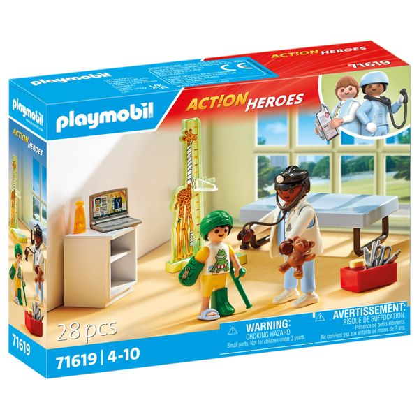 Playmobil City Life - Paediatrician with Teddy Bear Set - 28 Pieces