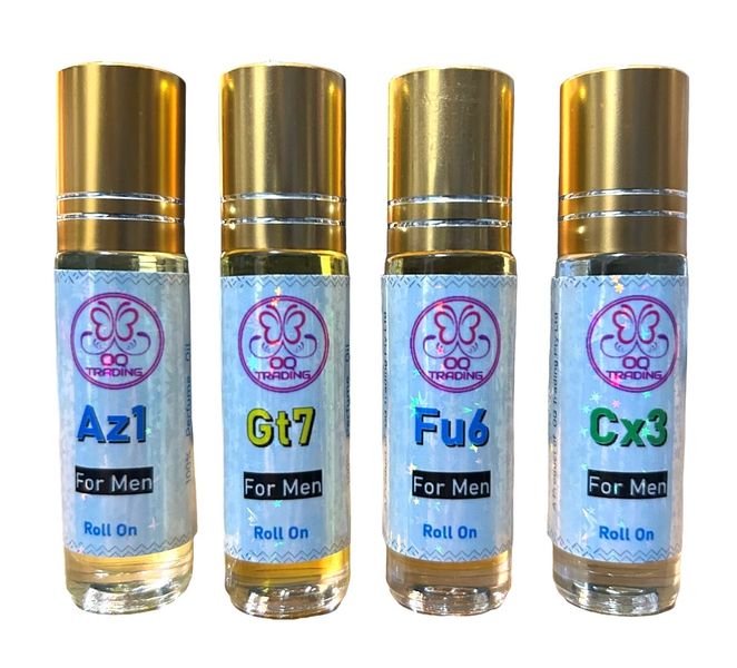 OQ Trading - English Decadent Oil Based Fragrances For Him - Set of 4