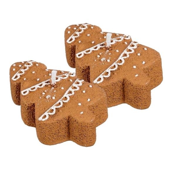 Candle Gingerbread Tree 2pc l7 x w4,5 x h2cm