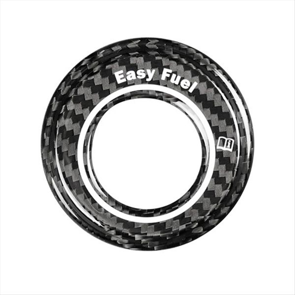Real Hard Carbon Fiber Car Tank Cap Cover for Mustang Compatible with Ford