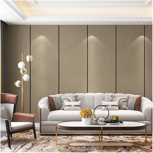 Fabric Wallpaper Cloth Self Adhesive Wall Panel Padded Highlight Wall Cover