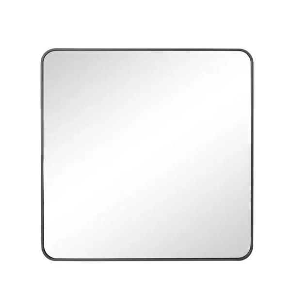 Mirror, Square, Black Frame, 800mm x 800mm