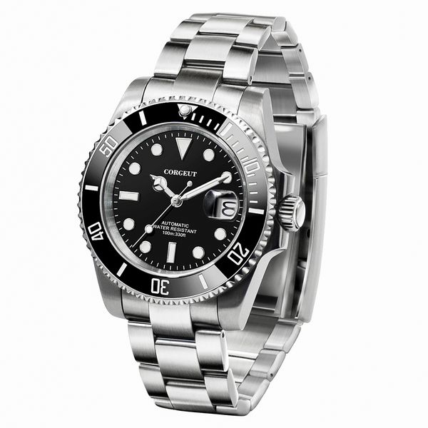 CORGEUT Diver Watch 40mm Automatic Sapphire Crystal Water Resistant 100m