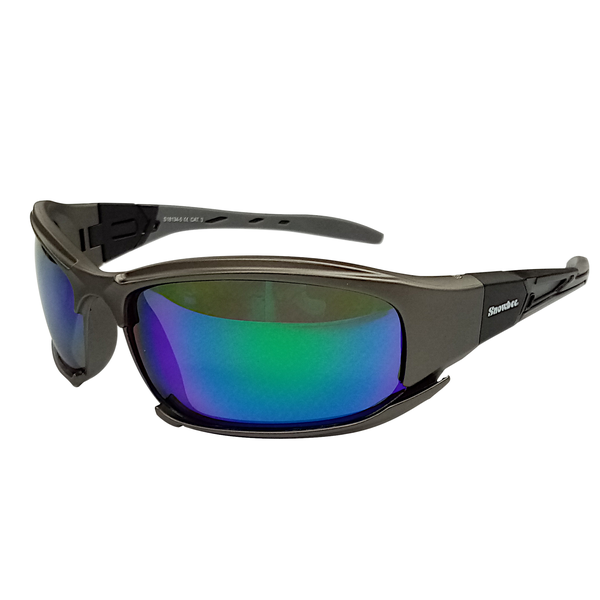 Snowbee Polarised Sunglasses Grey Frame Green Lense (S18134-5)