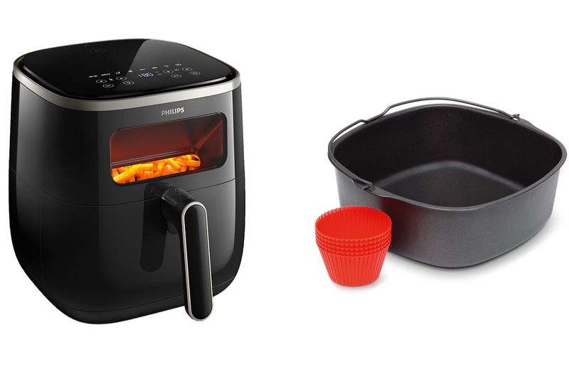 Philips 3000 Series (5.6L) XL Airfryer Digital with Window+ Baking Kit