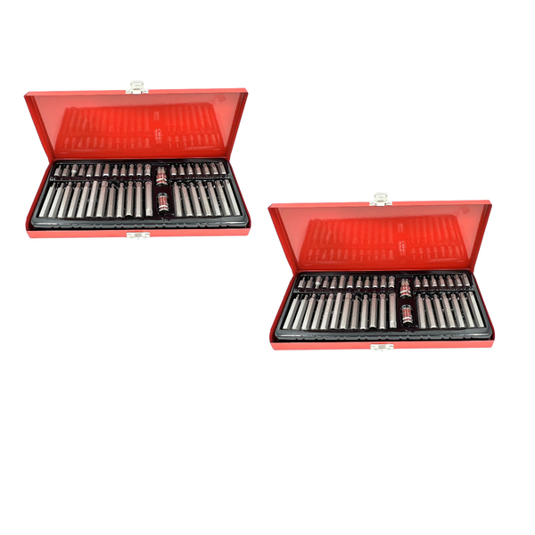 2 Pack-Toolco 40 Piece Hex and Spline Bit Set