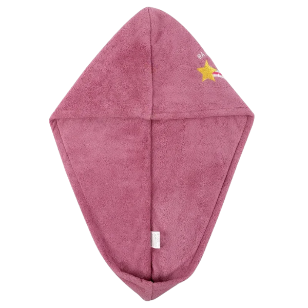 Cap-Shaped Design Soft And Durable Microfiber Shower Towel - Purple