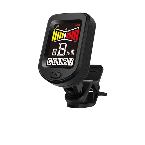 360 Rotating Clip-On Tuner - Color Display for Guitar,Ukulele, Bass &amp; More