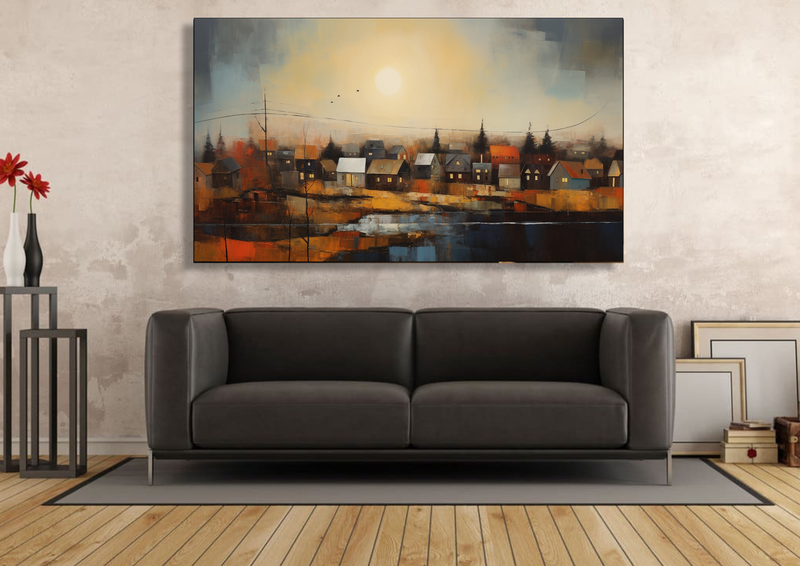 Canvas Wall Art - Dusk Embrace abstract - HC1038