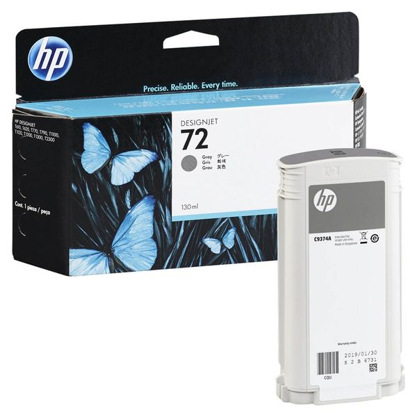 Original HP C9374A Grey Ink Cartridge 72 130-ml