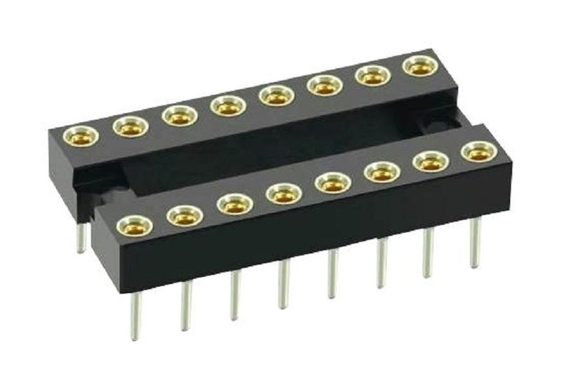 Harwin (D2816-42) IC &amp; Component Socket, 16 Contacts, DIP Socket, 2.54 mm