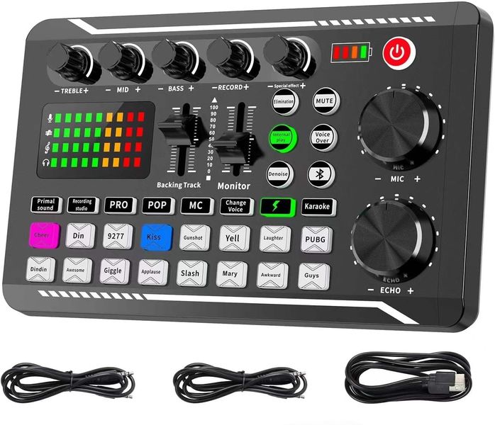 Professional Audio Mixer, Live Sound Card And Audio Interface