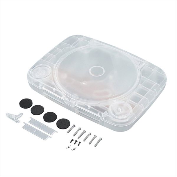 for Ps One Retro Video Game Case Transparent White